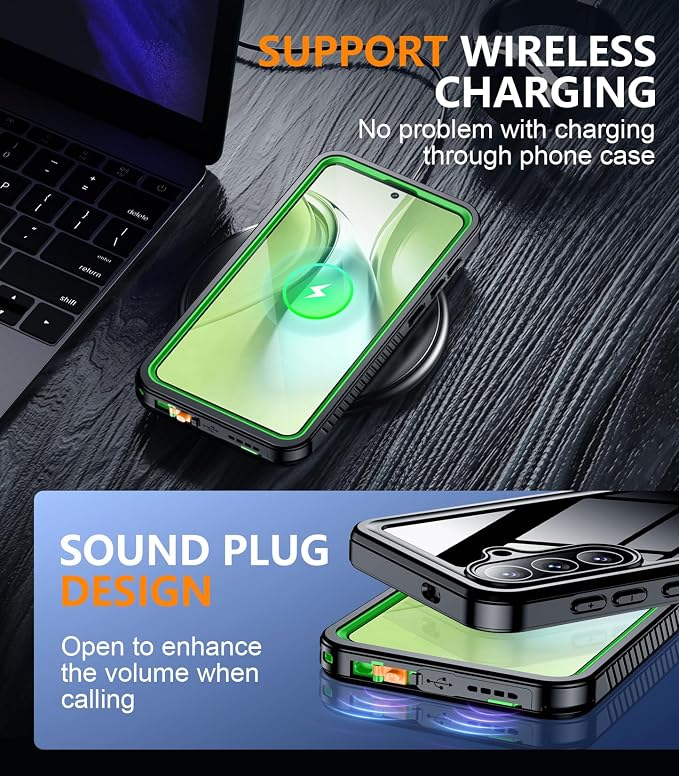 Temdan Designed for Samsung Galaxy S26 Case Waterproof, Built-in Lens & Screen - Image 6
