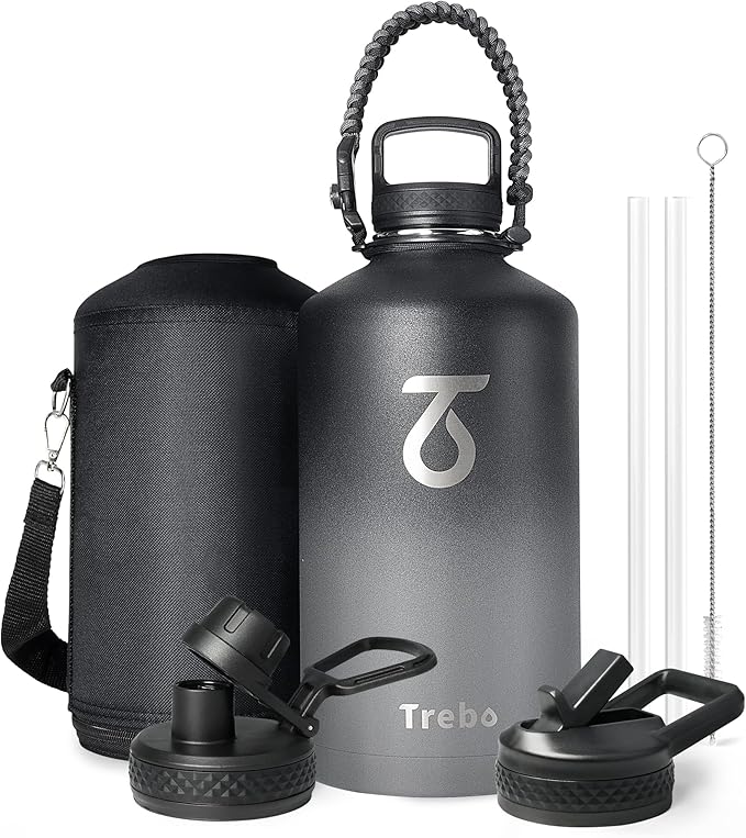 Trebo One Gallon Water Bottle Insulated by StayHotStayColdStayGreen
