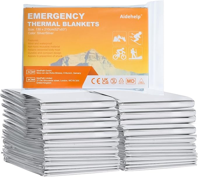 6 Pack Emergency Blankets - Image 2