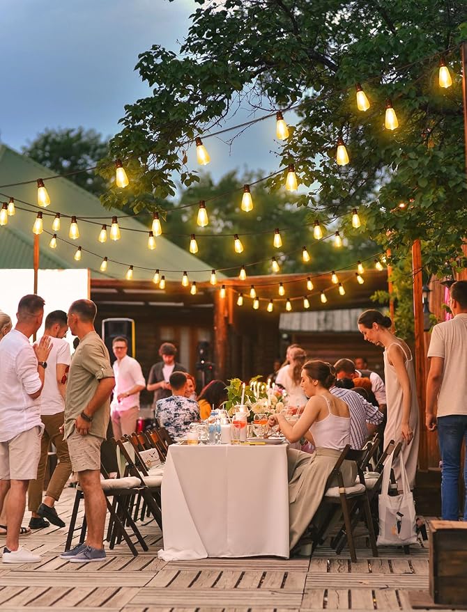 Larkvue 100FT Outdoor String Lights, Patio Lights - Image 3