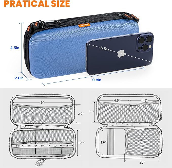 Hard Shell Carrying Case with Multiple Pocket - Image 3