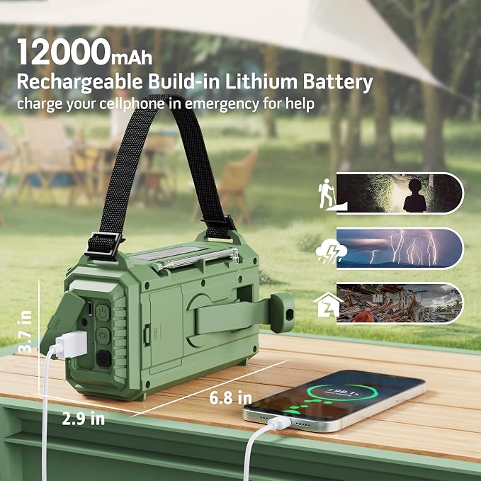 12000 Emergency Radio, NOAA Weather Radio - Image 3