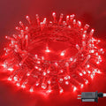 JMEXSUSS 150 LED Red Christmas Lights Indoor Outdoor Waterproof, Connectable 59 by JMEXSUSS