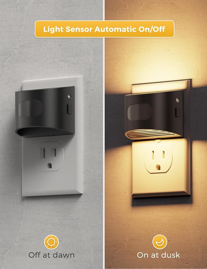 L LOHAS LED Night Light with Motion Sensor & Dusk to Dawn Sensor, Night Lights - Image 5