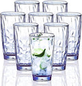 15Oz Shatterproof Tritan Drinking Glasses Unbreakable Acrylic Glasses Drinkware by VEILEDGEM