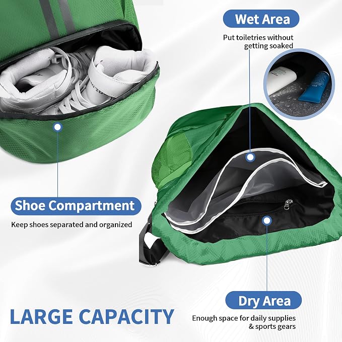 JELUTAR Drawstring Backpack Gym Bag - Image 4
