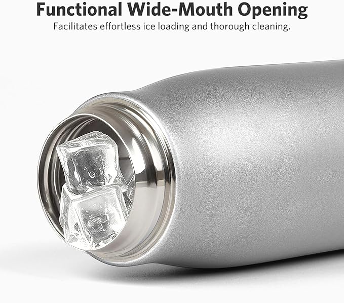 17 oz Stainless Steel Water Bottle Double Wall Vacuum Insulated Kids Wide Mouth - Image 2
