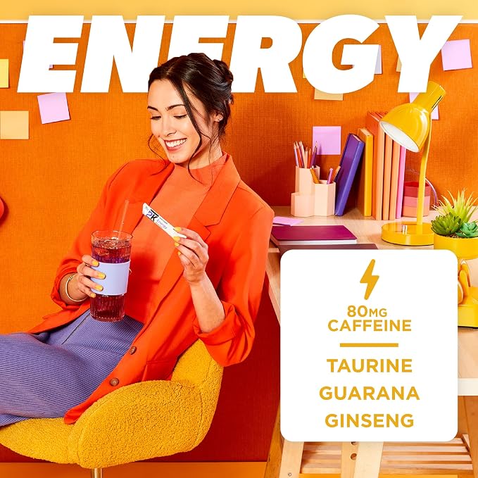 Pure Kick Energy Singles To Go Drink Mix, Mango Acai, Includes 12 Boxes - Image 3