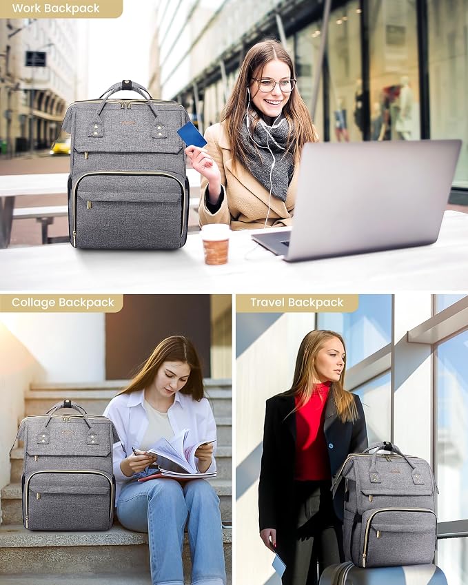 LOVEVOOK Laptop Backpack for Women, 15.6 Inch Travel Backpack - Image 8