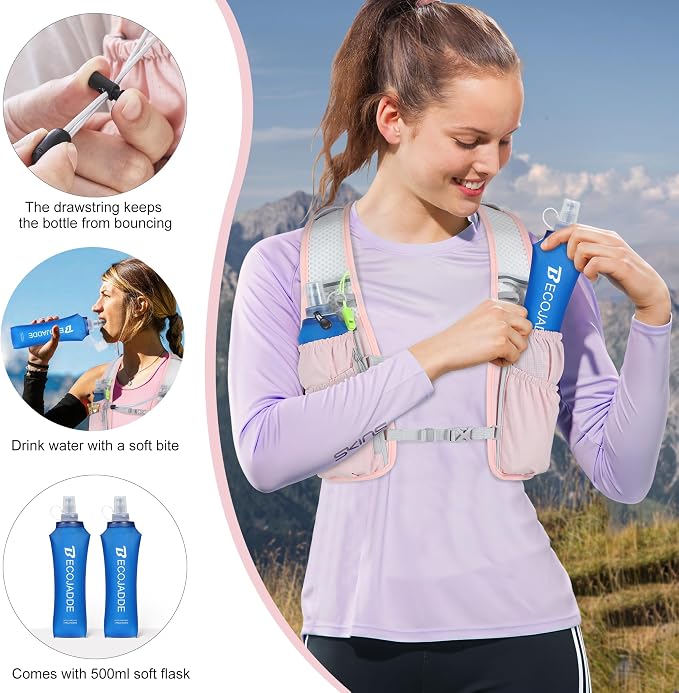BECOJADDE Running Vest Hydration Backpack - Image 5