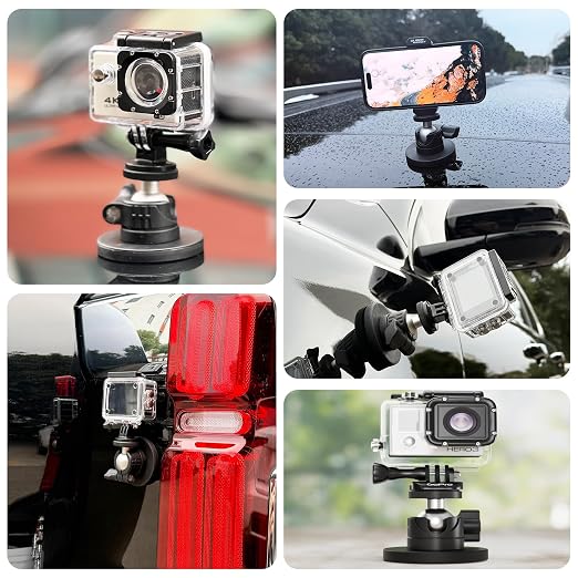 ULIBERMAGNET Black Magnetic Camera Mount, Strong Magnetic Mount - Image 6