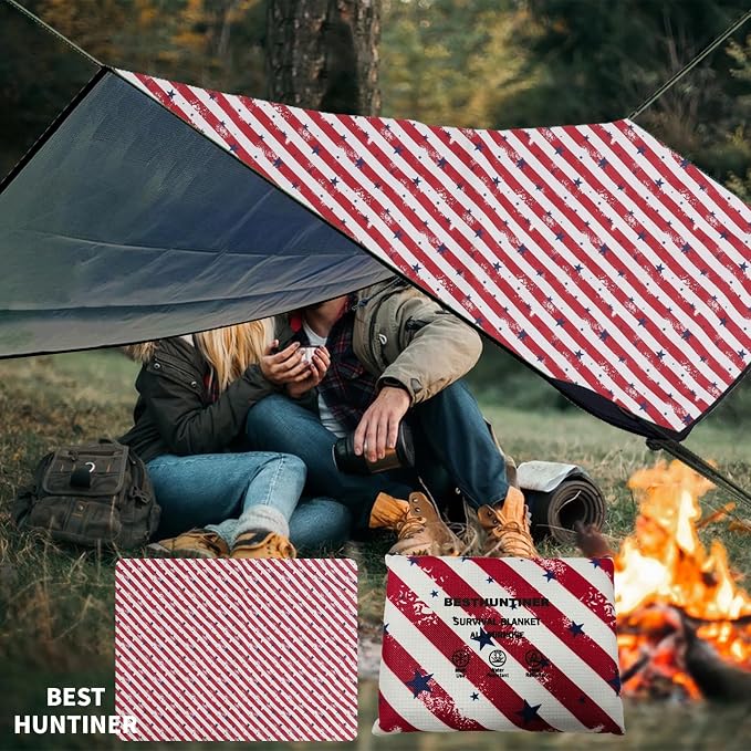 Heavy Duty Survival Blanket -Multifunctional Reflective Tarp Thermal Blanket - Image 6