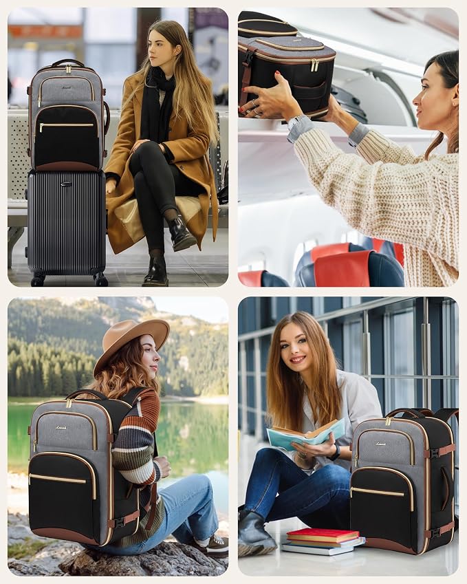 LOVEVOOK Travel Essentials Carry on Backpack 40L Travels Backpack - Image 7