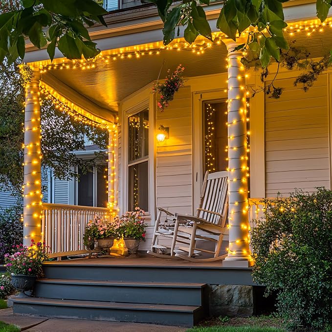 JMEXSUSS 2 Pack Solar String Lights Outdoor Waterproof, Total 66 FT 200 LED - Image 3