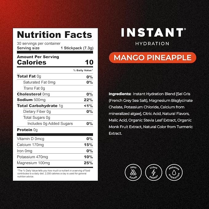Instant Hydration Electrolytes Powder Packets - Image 3