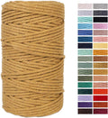 Khaki Cotton Macrame Cord, 4mm x 109Yards, Crafts & More by AestheticDesignforYou