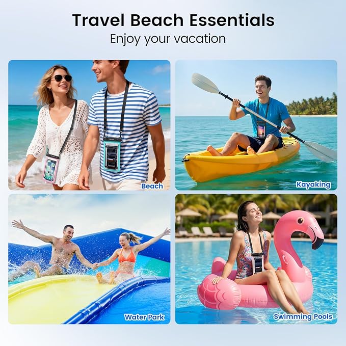 Niveaya Double Space Waterproof Phone Pouch, IPX8 Phone Case - Image 7