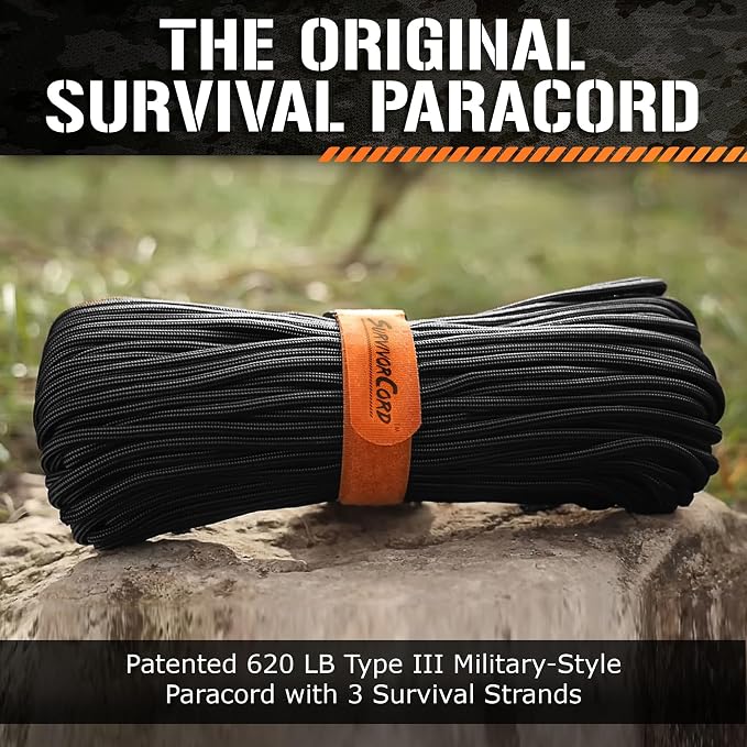 Titan Survival Patented Paracord 550-25ft, 500ft & Color Options - 620LB - Image 2