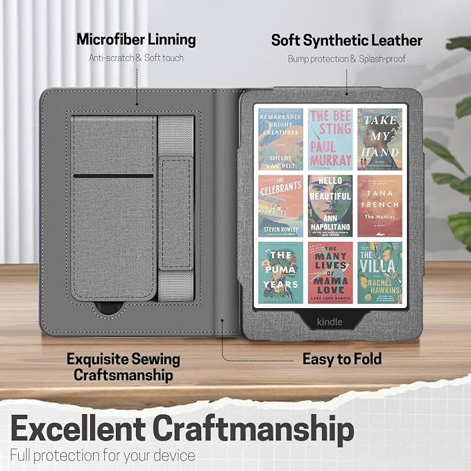 TNP Stand Case with Strap for Kindle Paperwhite 12th Gen 2024 / Kindle - Image 6