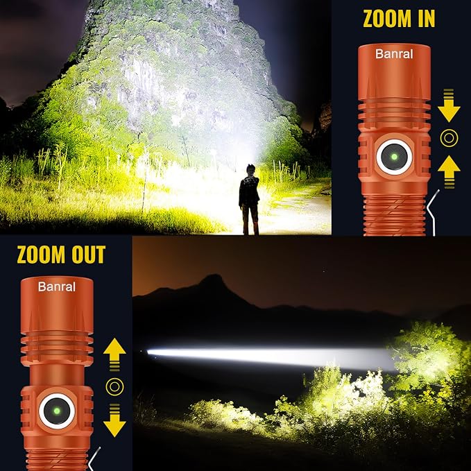 Rechargeable Tactical Flashlights, High Lumens Small Mini USB-C LED Flashlight - Image 6