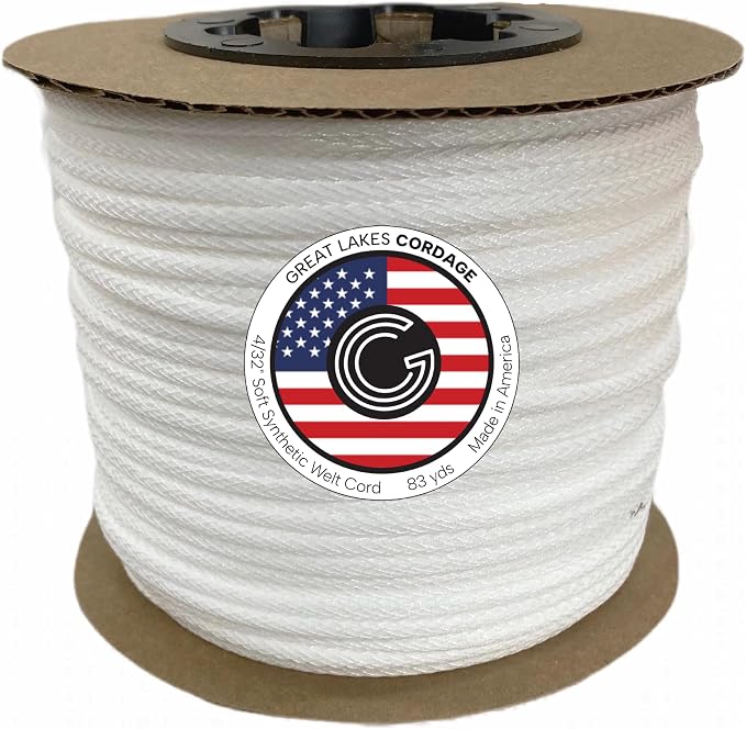 4/32" Soft Synthetic Upholstery Welt Cord, 83 Yards by GreatLakesCordage