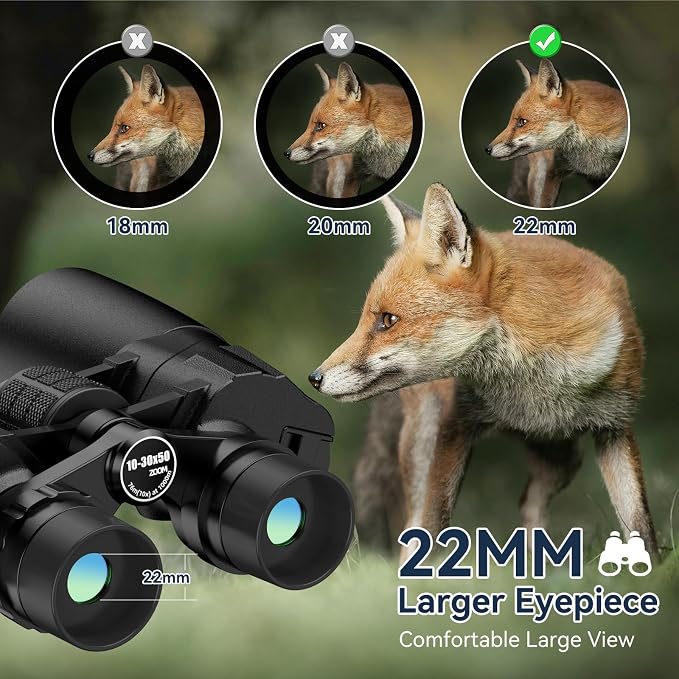 10-30X50 High Powered Zoom Binoculars - Image 6