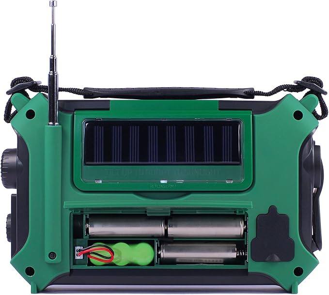 Kaito KA500GRN 5-Way Powered Emergency AM/FM/SW Weather Alert Radio - Image 7