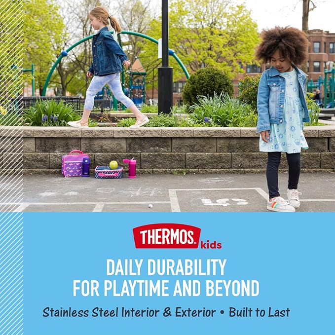 THERMOS FUNTAINER 12 Ounce Stainless Steel Vacuum Insulated Kids Straw Bottle - Image 3
