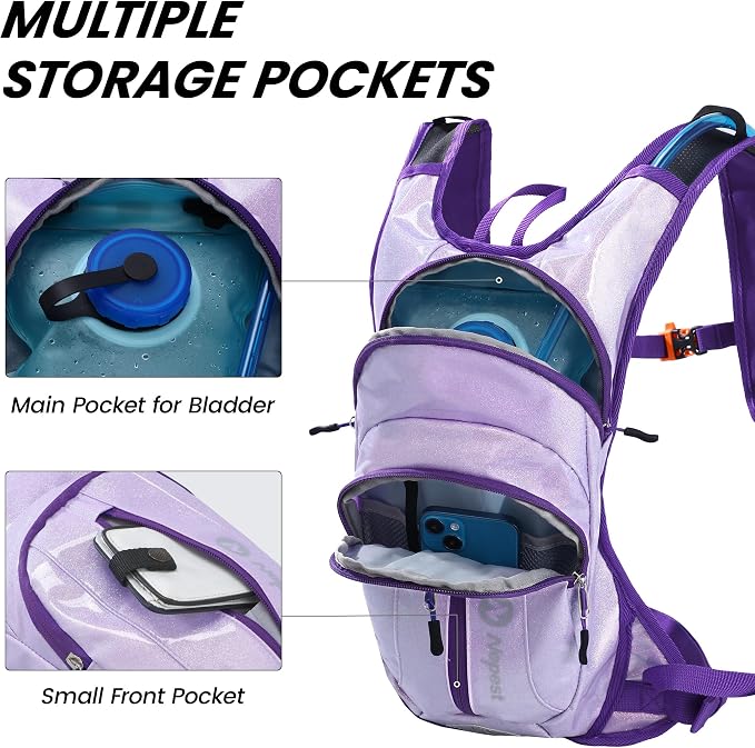 Nepest Hydration Pack Backpack for Women & Men, Lightweight Water Backpack - Image 3