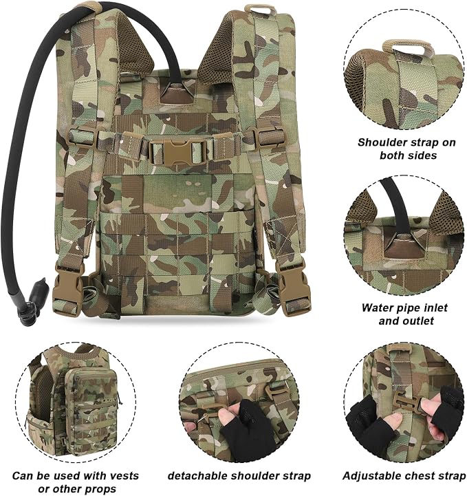 PETAC GEAR Tactical Molle Hydration Pack - Image 4