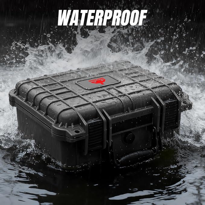 Jack Boss 13.6X11.4X6 Inch Hard Case, Portable Weather Waterproof Protective - Image 5