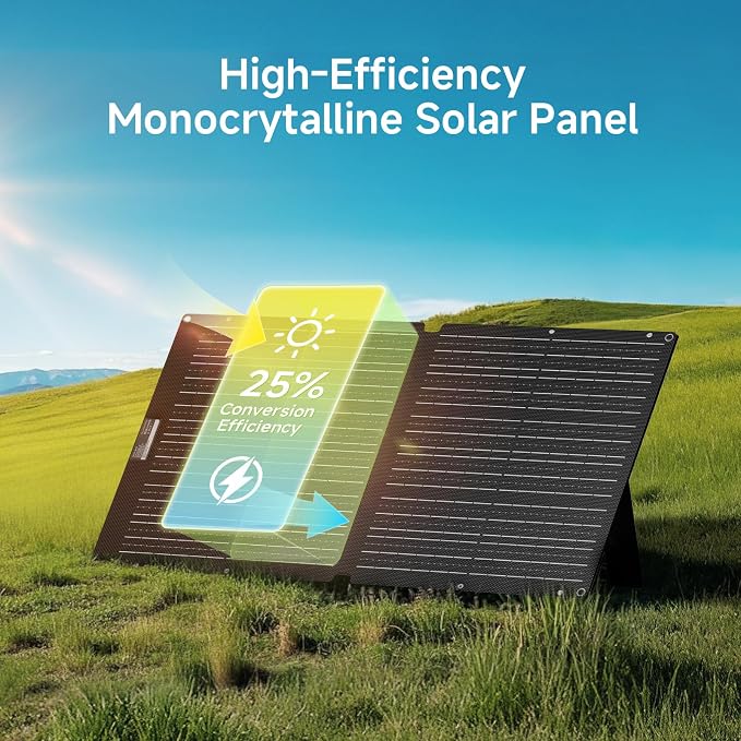 ALLPOWERS SE100 100W Portable Solar Panel Charger, High-Efficiency 23-25% - Image 6