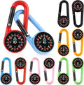 12 PCS Compass Keychain, Small Pocket Magnetic Keychain Compass Colorful by Unknown