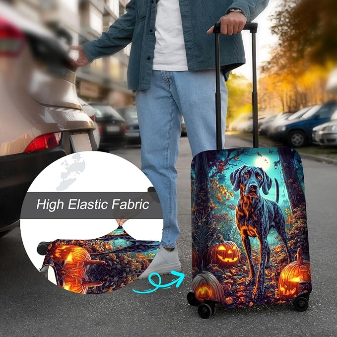 Luggage Cover Protector for 19-20 Inch Suitcases, TSA Approved Elastic Travel - Image 4