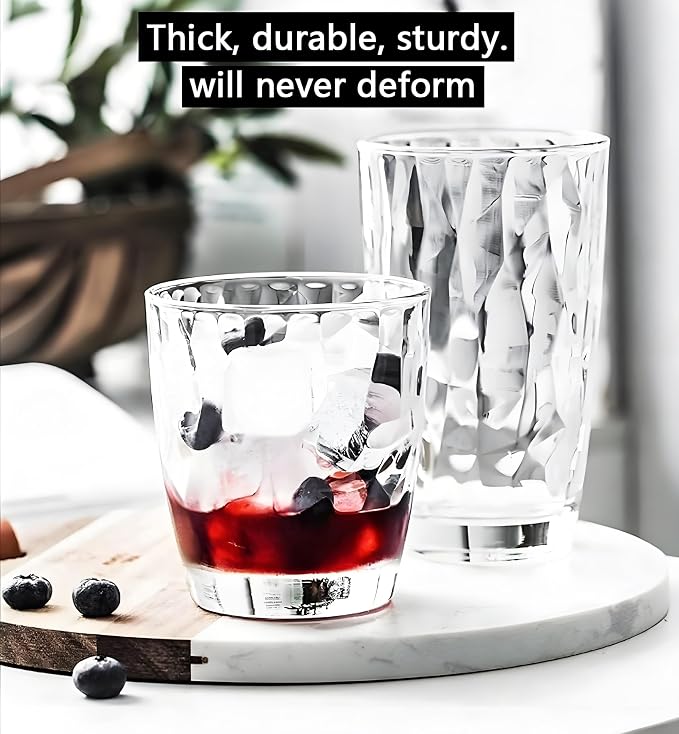 10 Oz Unbreakable Tritan Drinking Glasses Shatterproof Acrylic Glasses - Image 7