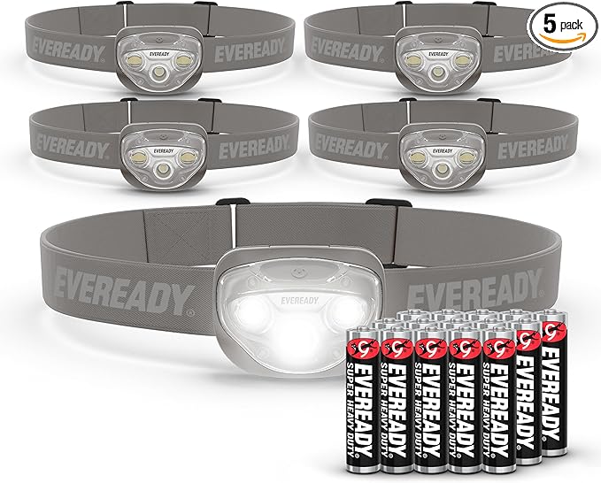 EVEREADY LED Headlamps Pro200, IPX4 Water Resistant, Bright and Durable Head by Energizer
