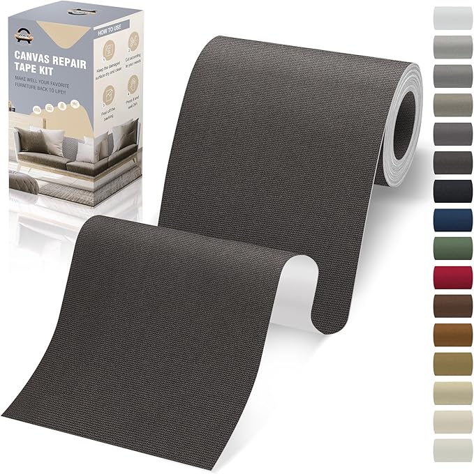 OAZ Canvas Repair Tape Self Adhesive, 4x79 Inch Waterproof Canvas Repair Patch by OAZ