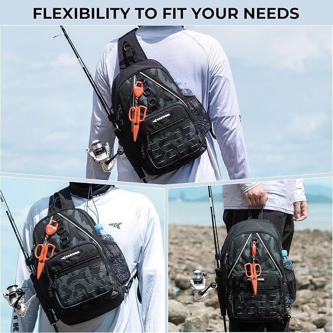 KastKing Karryall Sling Tackle Bag–Fishing Sling Pack, Fishing Backpack - Image 6