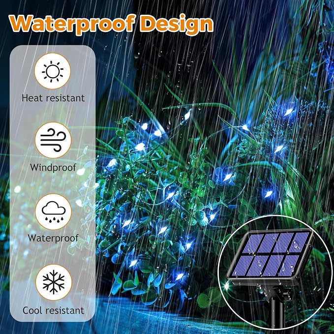 4 Pack Solar String Lights for Outside - Image 2