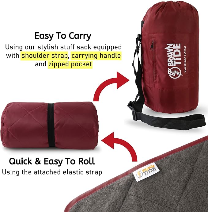 BRAWNTIDE Large Outdoor Waterproof Blanket - Image 4