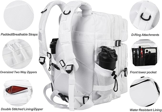 LHI Military Tactical Backpack for Men and Women 45L Army 3 Days Assault Pack - Image 4