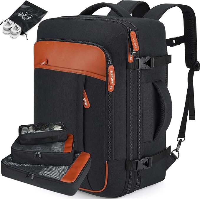 Lumesner Carry on Travel Backpacks, Extra Large 40L Flight Approved Bag by Lumesner