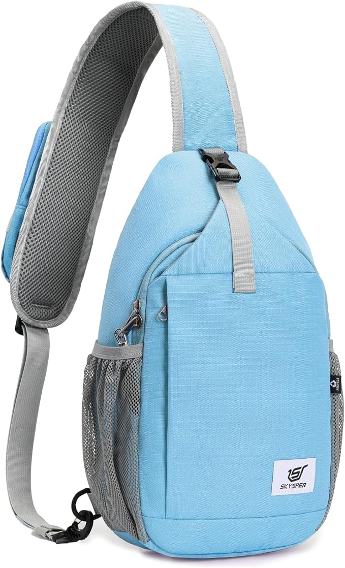SKYSPER Sling Bag RFID Cross Body Bag Recycled Crossbody Backpack Travel Daypack by SKYSPER