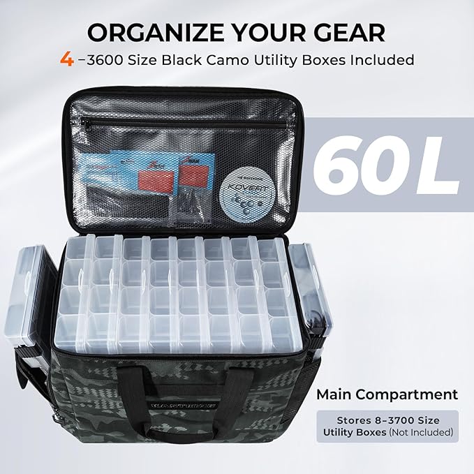 KastKing BaitSpace Fishing Tackle Bag - Image 3