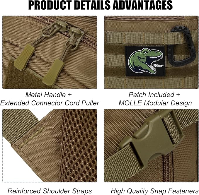 Kids Tactical Backpack Army Molle Bookbag Military Boys Backpack - Image 5