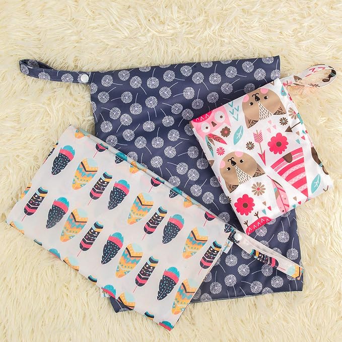 babygoal Wet Dry Bags for Baby Cloth Diapers, Washable Travel Bags, Gym Bag for - Image 5