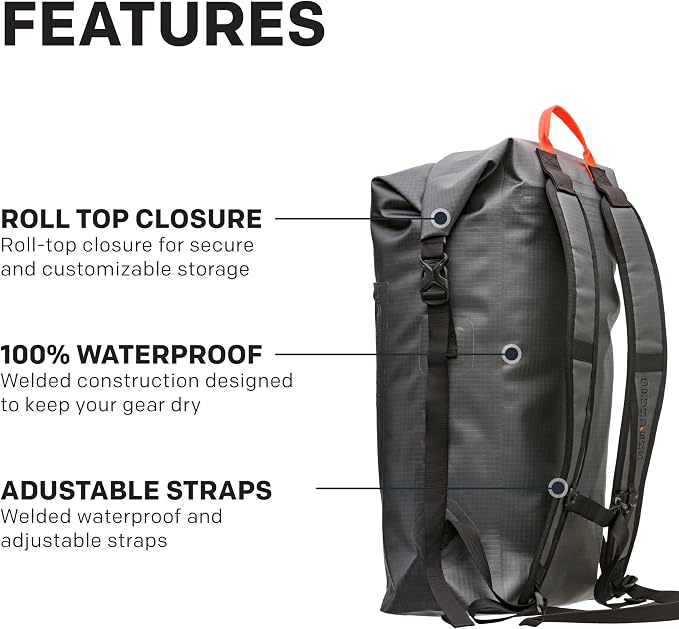 Grundéns Bootlegger Roll Top Backpack | Waterproof - Image 4