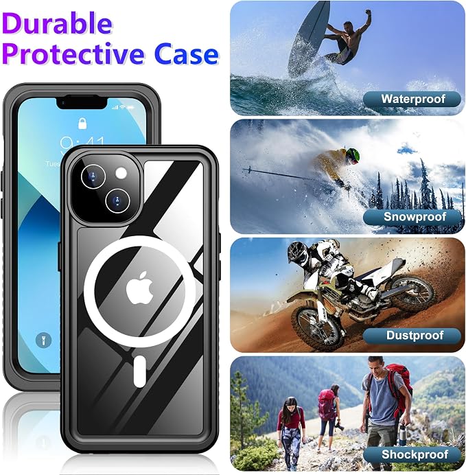 Red2Fire 2024 New Designed for iPhone 13 Case Waterproof, Phone Case 6.1" - Image 6