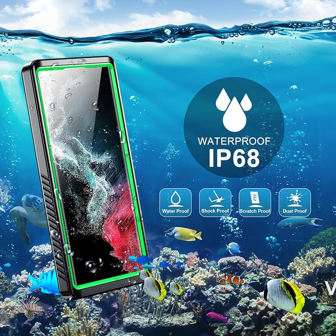 SPIDERCASE Designed for Samsung Galaxy S22 Ultra Case, Waterproof Built-in - Image 7