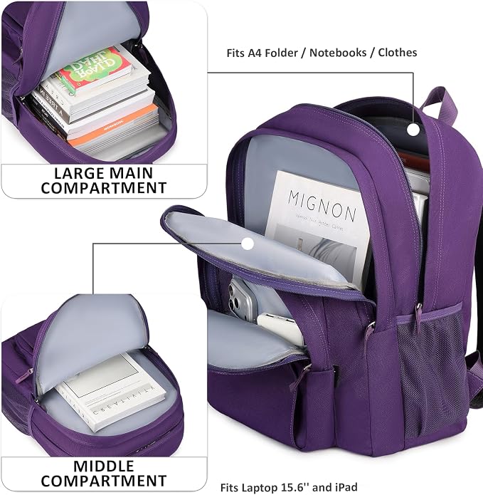 abshoo Classical Basic Travel Backpack - Image 2